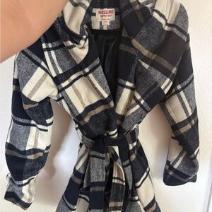 Mossimo Supply Co. Blue Plaid Jacket